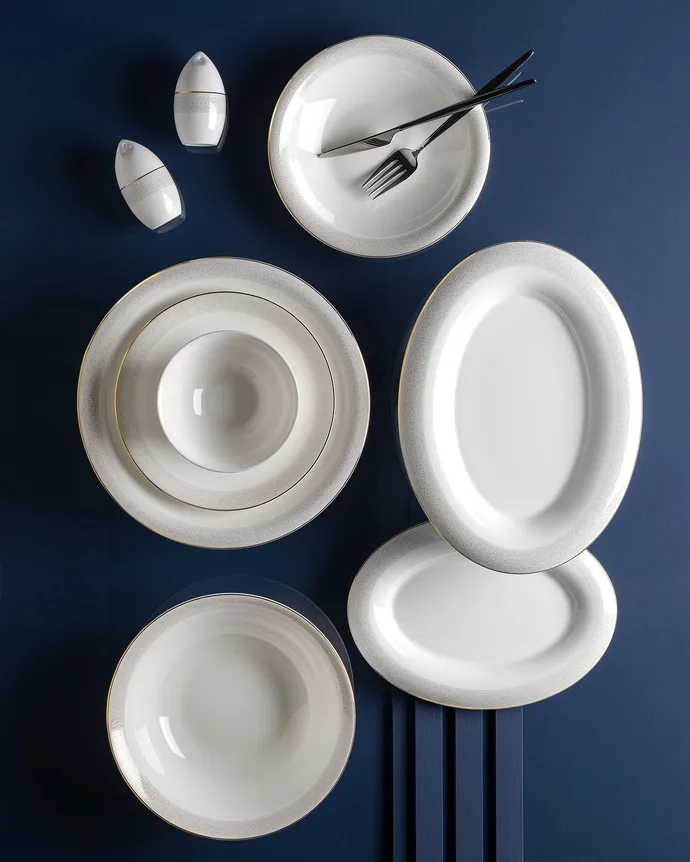 Bonar 6 Kişilik 30 Parça Yemek Takımı - Beyaz